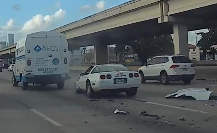 [ACCIDENT] Dash Cam Captures C4 Driver Rear Ending a Truck and Running Away on Foot