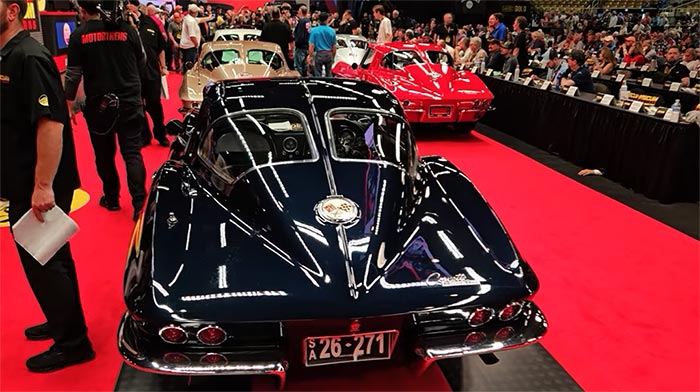 [VIDEO] The 1963 Corvette Split Window Colorama Collection Sells at Mecum Kissimmee for a Combined $1,559,250