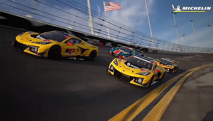 [VIDEO] Four Corvette Z06 GT3.Rs on the Track at Daytona