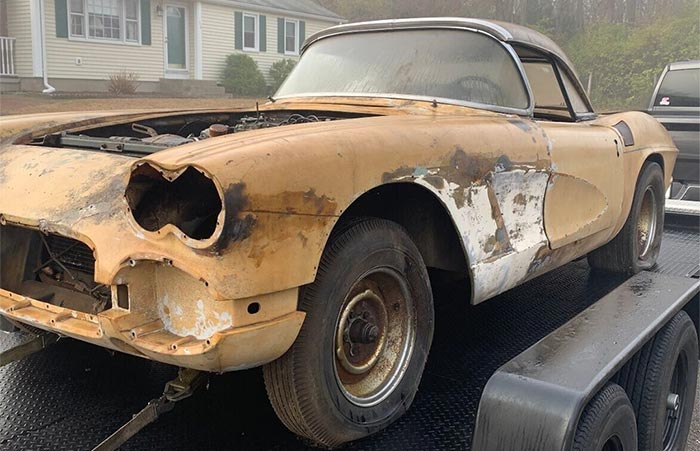 Corvettes for Sale: 1961 Corvette Project Comes With Enough Parts to Make it 95% Complete