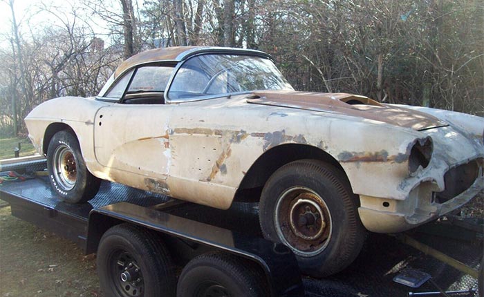 Corvettes for Sale: 1961 Corvette Project Comes With Enough Parts to Make it 95% Complete