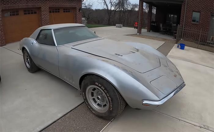 [VIDEO] 1968 Corvette Barn Find Gets a Satisfying First Wash After 30 Years of Storage