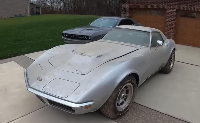 [VIDEO] 1968 Corvette Barn Find Gets a Satisfying First Wash After 30 Years of Storage