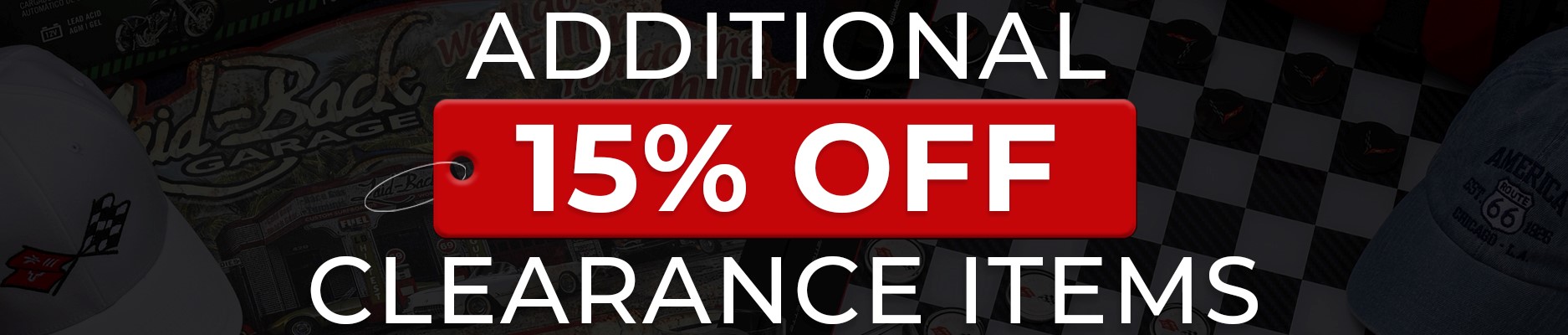 Save An Additional 15% Off Marked-Down Items During Corvette Central's January Clearance Sale