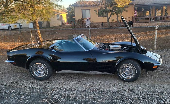 Corvettes for Sale: Black 454-powered 1970 Corvette on Craigslist