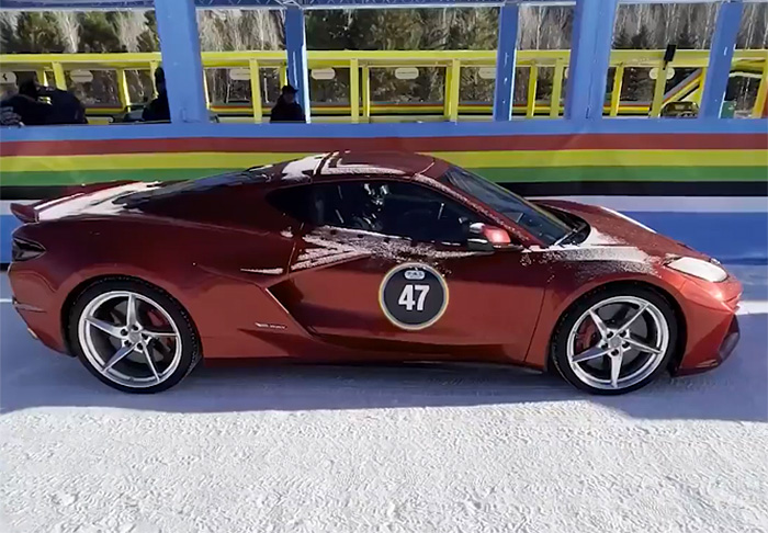 [VIDEO] Watch the 2024 Corvette E-Ray at the F.A.T. International Ice Race in Aspen