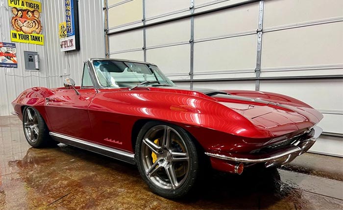 1966 Maroon / Black Restomod Convertible