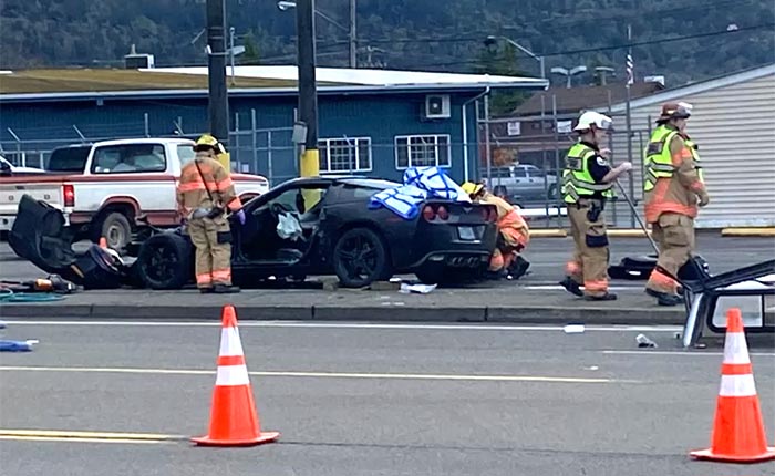 [ACCIDENT] Elderly C6 Corvette Driver Faces Multiple Citations After Causing a Two Car Crash in Oregon