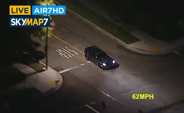 [VIDEO] C7 Corvette Driver Runs From Police with Speeds Topping 145 MPH