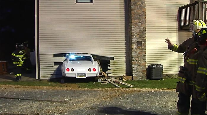 [ACCIDENT] C3 Corvette Rounds a Corner and Crashes into a Pennsylvania Home