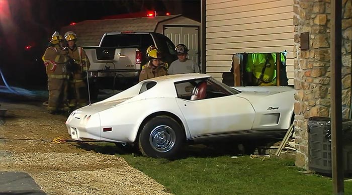 [ACCIDENT] C3 Corvette Rounds a Corner and Crashes into a Pennsylvania Home