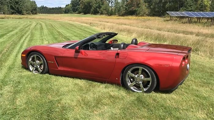 Battery Powered C6 Convertible is one Electrifying Ride
