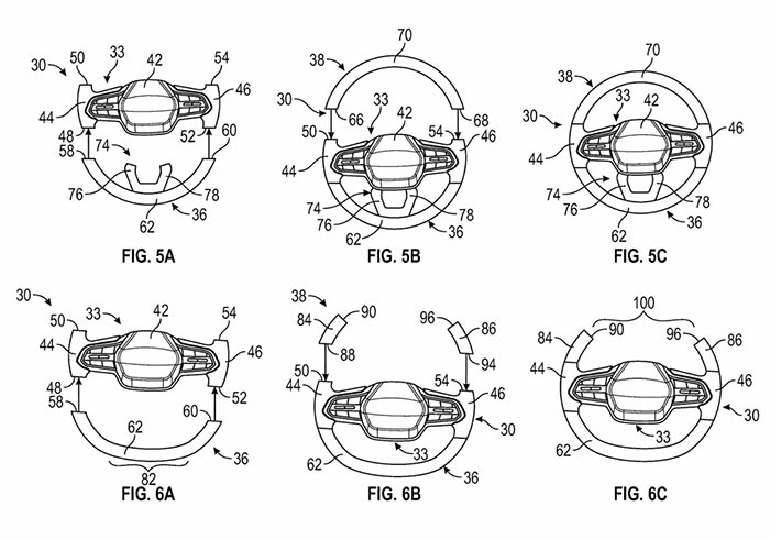 GM Patents a Modular, Interchangeable Steering Wheel