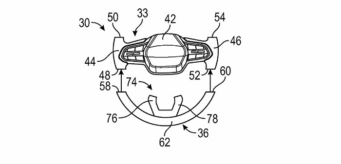 GM Patents a Modular, Interchangeable Steering Wheel