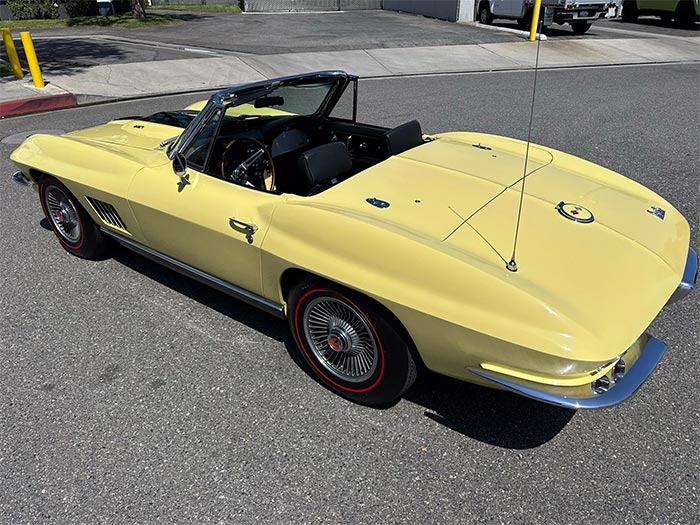 Sunfire Yellow 1967 Corvette