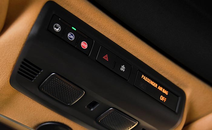 OnStar Button in a C8 Corvette