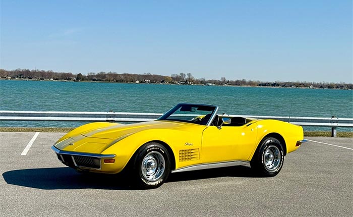 Corvettes for Sale: Original 1971 Corvette Convertible on eBay Priced at $22K