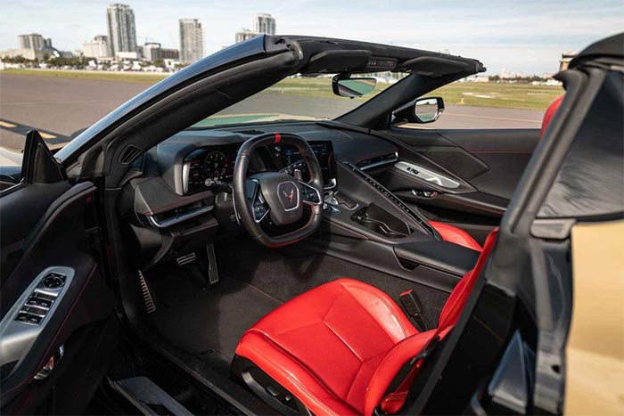 Corvettes for Sale: Customized 1LT 2022 Corvette Stingray Convertible Offered for $73K