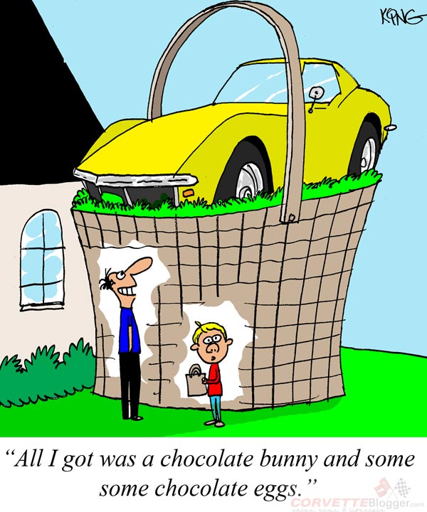 Saturday Morning Corvette Comic: Easter Baskets for Corvette Fans