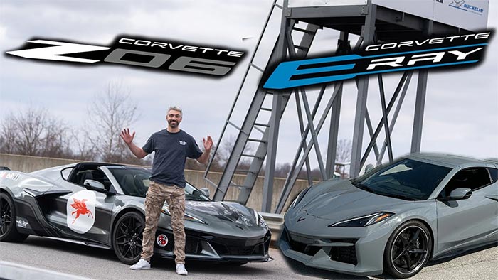 [VIDEO] Corvette E-RAY vs C8 Z06 - On Track Comparisons from Drive 615