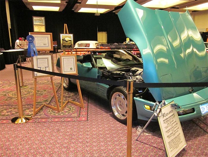 Corvettes for Sale: Award-Winning Turquoise 1991 Corvette Convertible on VetteFinders