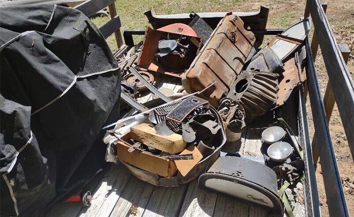Corvettes for Sale: Solid Numbers Matching 1964 Corvette Barn Find on eBay