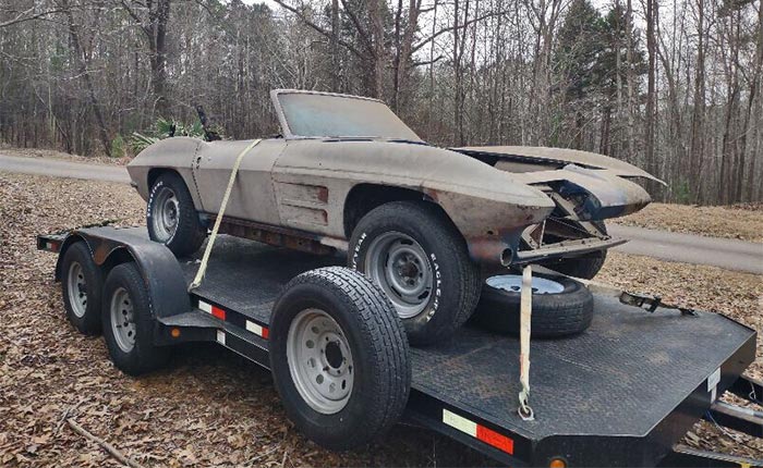Corvettes for Sale: Solid Numbers Matching 1964 Corvette Barn Find on eBay