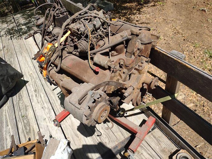 Corvettes for Sale: Solid Numbers Matching 1964 Corvette Barn Find on eBay