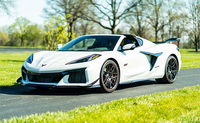 Corvettes for Sale: 70th Anniversary 2023 Corvette Z06 with 648 Miles on Bring a Trailer