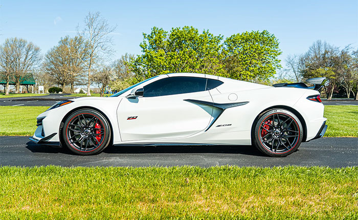 Corvettes for Sale: 70th Anniversary 2023 Corvette Z06 with 648 Miles on Bring a Trailer