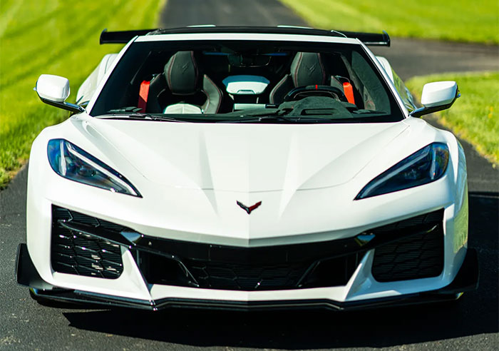 Corvettes for Sale: 70th Anniversary 2023 Corvette Z06 with 648 Miles on Bring a Trailer
