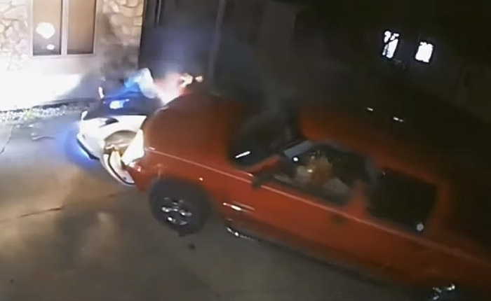[VIDEO] Naked Man Rams a C7 Corvette Owner Who Then Unloads a Full Magazine at his Assailant
