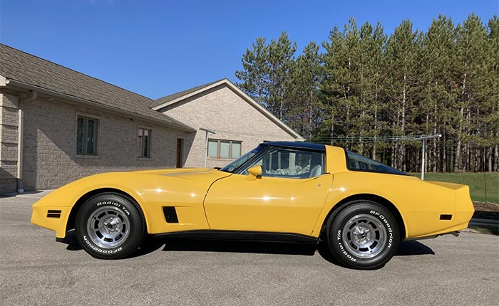 Corvettes for Sale: Stunning Yellow 1980 Corvette on Bring a Trailer
