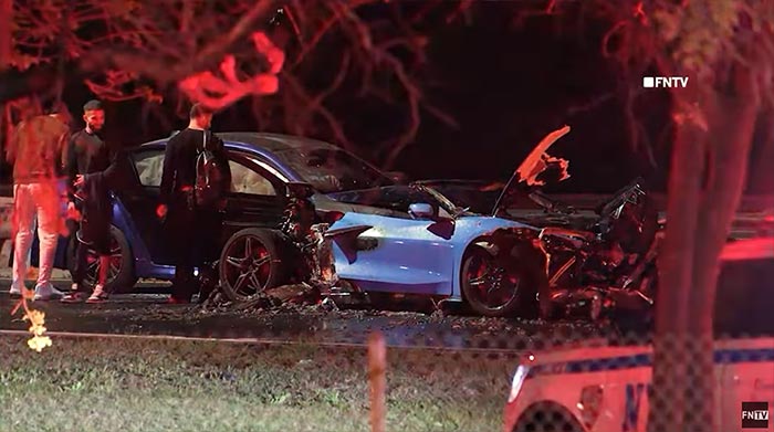 [ACCIDENT] Off-Duty Firefighter Comes to the Rescue of a Driver in a Burning C8 Corvette