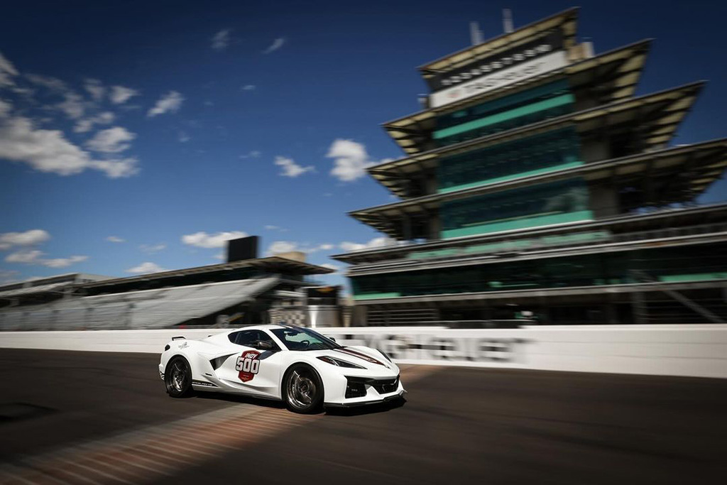 The 2024 Corvette E-Ray is the Official Pace Car for the 108th Indianapolis 500