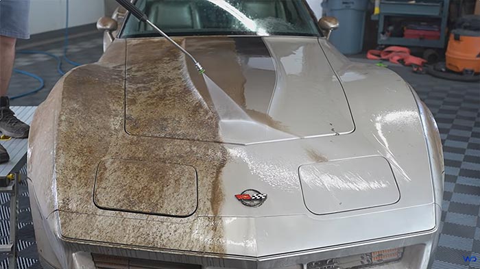 [VIDEO] 33-Mile 1982 Collector's Edition Corvette Gets First Wash in 42 Years
