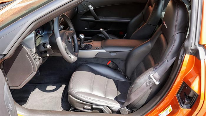Corvettes for Sale: Atomic Orange 2007 Corvette Z06 on Bring a Trailer