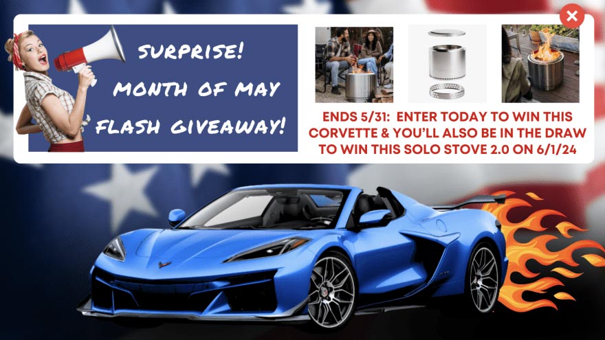 Win a 2024 Corvette Z06 with Z07 plus $25,000