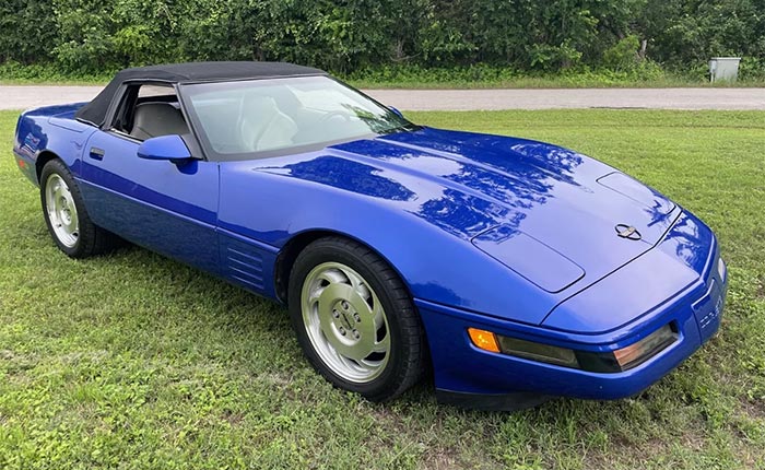 Corvettes for Sale: Admiral Blue 1994 Corvette Convertible with Every Option Offered on eBay