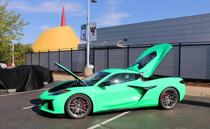 Custom Green Corvette