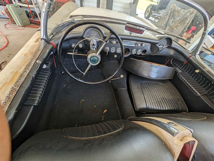 Corvettes for Sale: Numbers Matching 1954 Corvette Barn Find on Facebook Marketplace