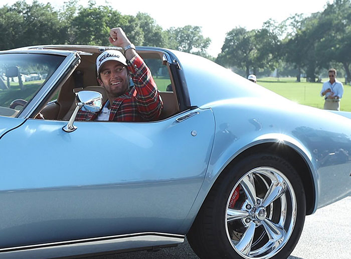 Davis Riley Takes Home a 1975 Corvette After Winning the 2024 Charles Schwab Challenge