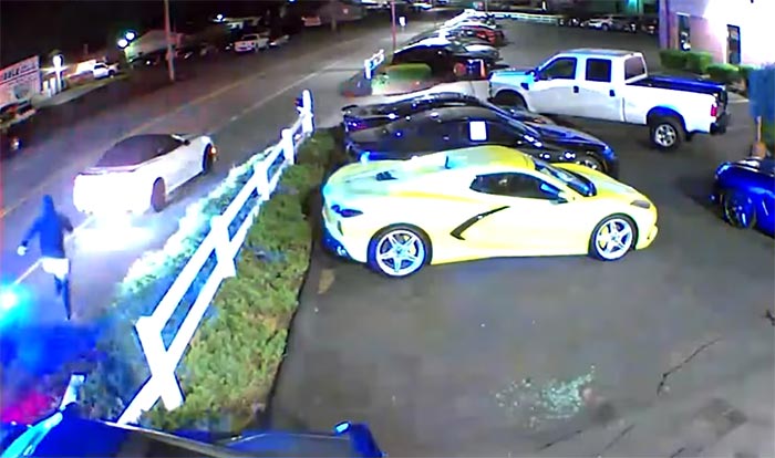 [VIDEO] Car Thief Smashes a Z06s Window and Attempts to Drive Off As Police Show Up