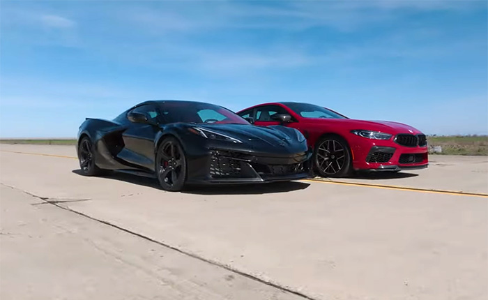 [VIDEO] 2024 Corvette E-Ray U-Drags Twin-Turbo AWD BMW M8 Competition