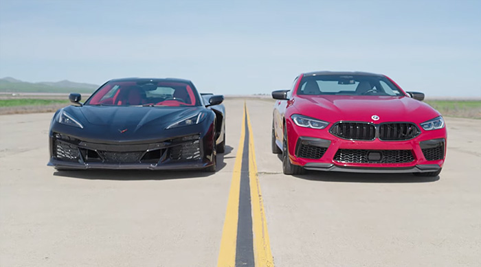 [VIDEO] 2024 Corvette E-Ray U-Drags Twin-Turbo AWD BMW M8 Competition