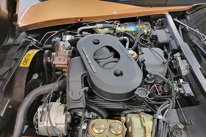 Corvettes for Sale: 4K-Mile Gold Metallic 1982 Corvette on Bring a Trailer