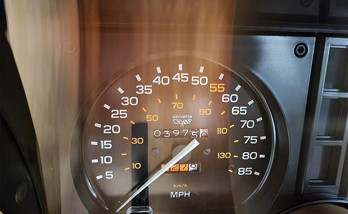 Corvettes for Sale: 4K-Mile Gold Metallic 1982 Corvette on Bring a Trailer