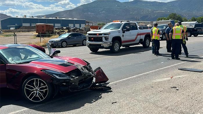 [ACCIDENT] C7 Corvette Stingray Collides with a Motorcyclist