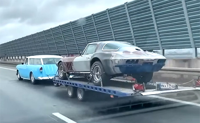 Man Travels to Germany in his Chevy Nomad to Pick Up a Disassembled 1966 Corvette
