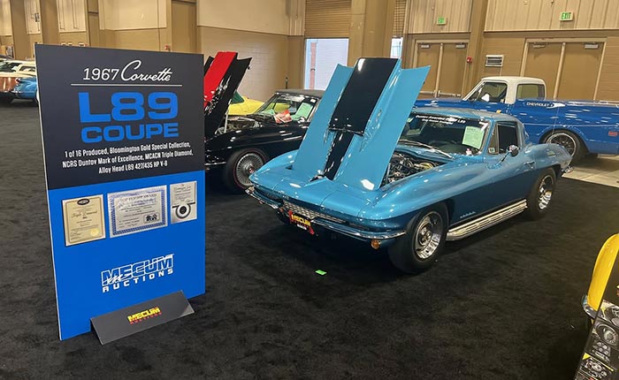 Corvette Mike's Decorated 1967 Corvette L89 Coupe Sells for $1.7 Million at Mecum Kissimmee